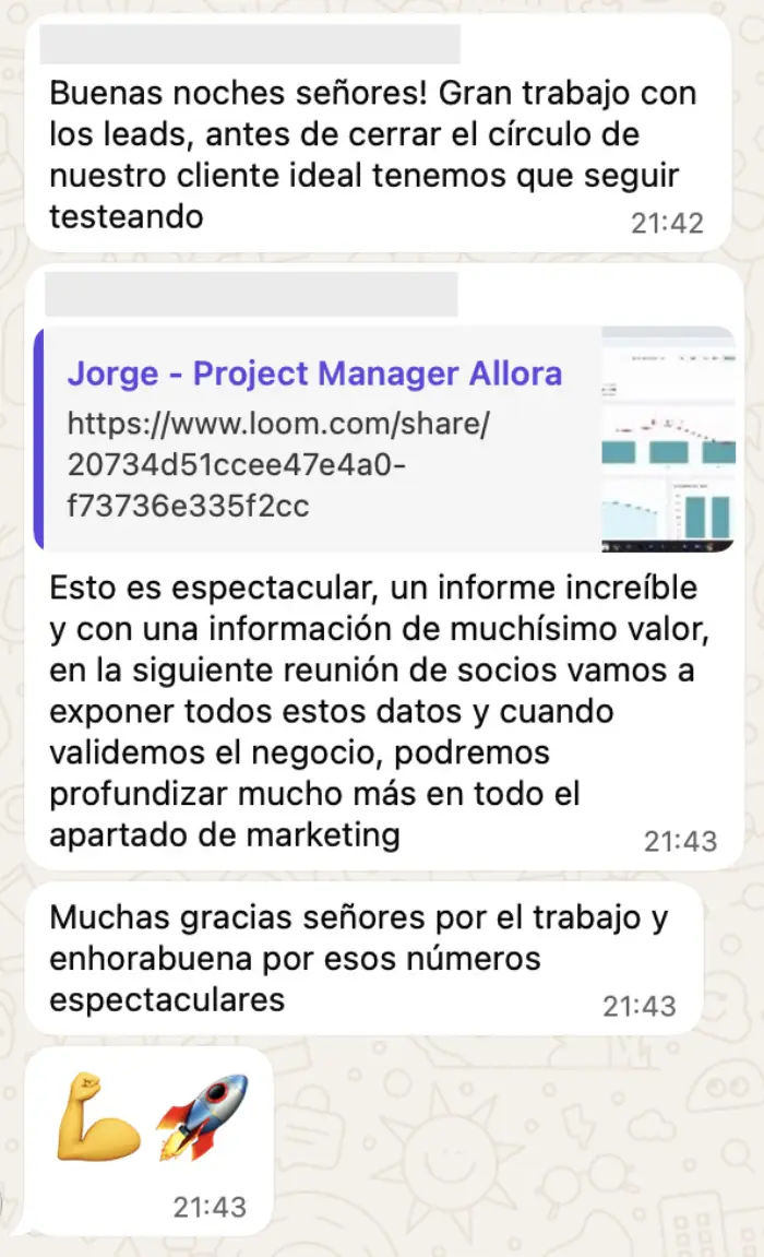 Testimonio cliente — vendido bajo trasero